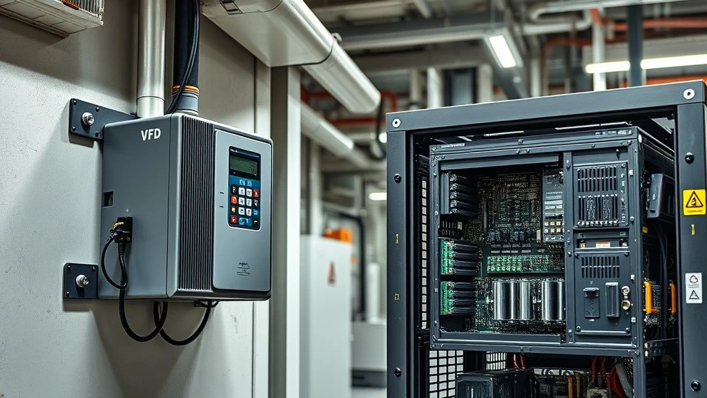 Side-by-side comparison of a compact standalone drive and a larger modular chassis drive with expansion slots
